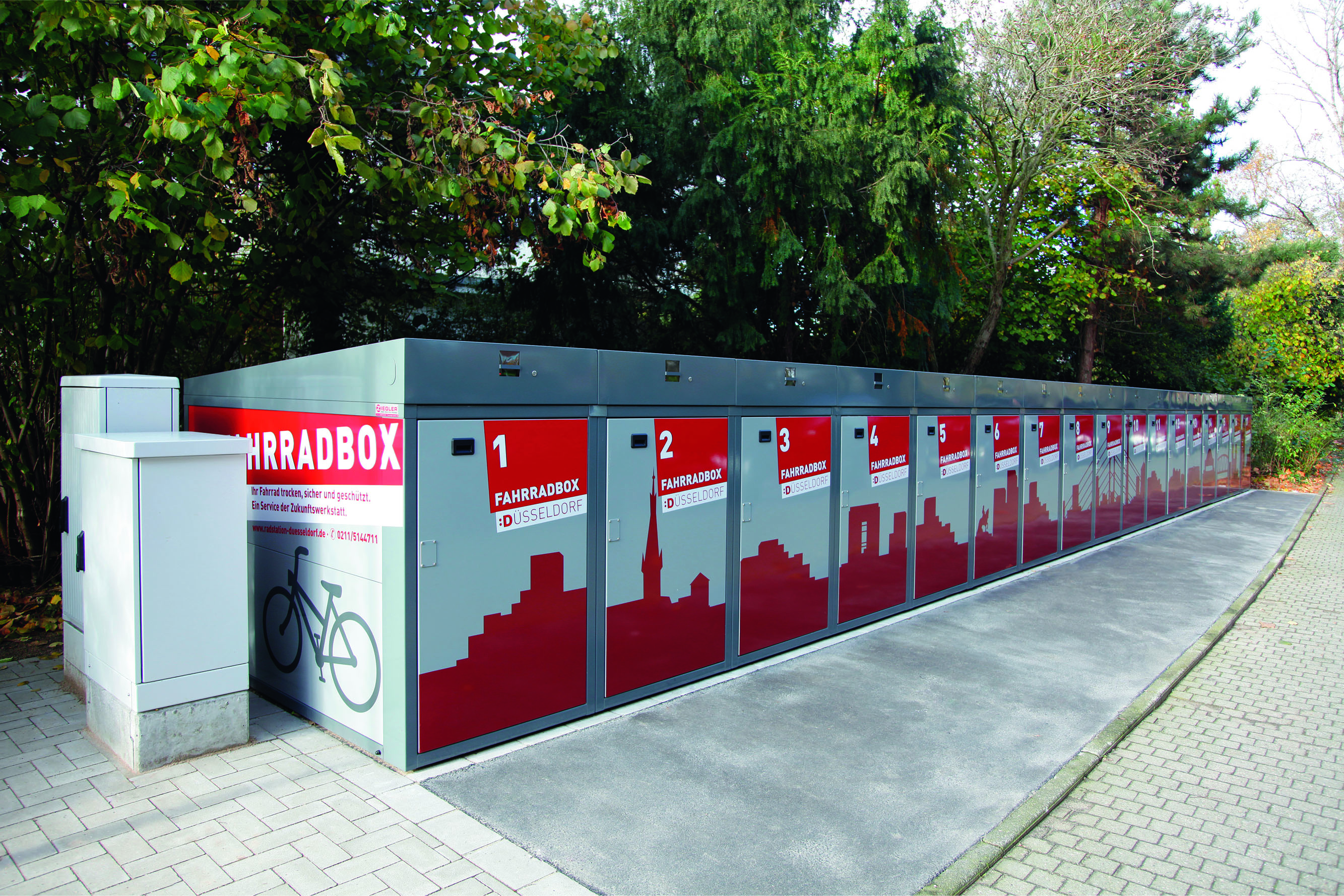 Fahrradboxen in Düsseldorf-Benrath